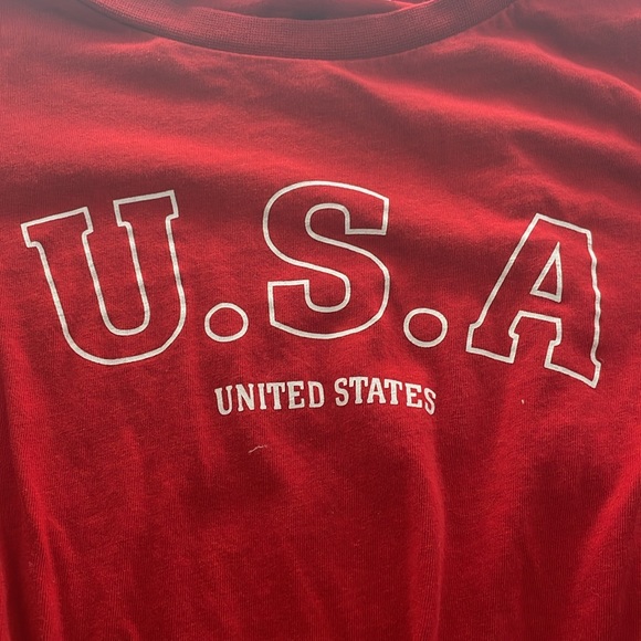 H&M red U.S.A t-shirt - Picture 3 of 5